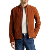 Mens Brown Suede Jacket